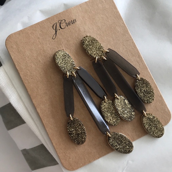 J. Crew Jewelry - NWT J.Crew chandelier metallic earrings